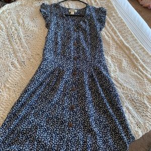 Front Button twirl dress